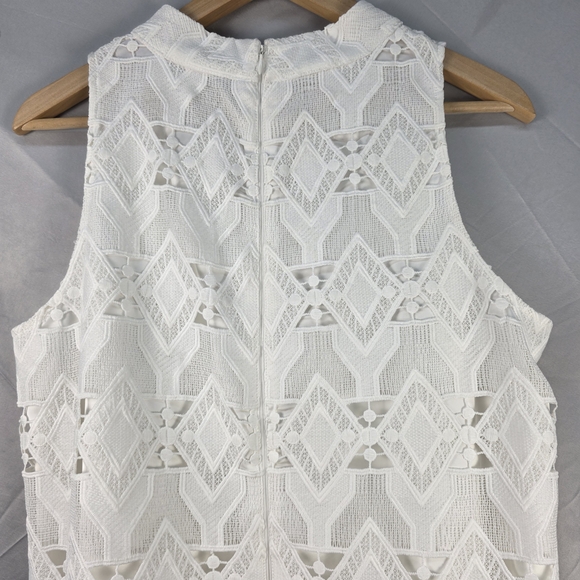 Tahari ASL White Halter Sheath Dress - Picture 6 of 14